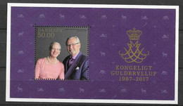 2017 Denmark Royal Golden Wedding University Joint Issue With Greenland And Faroe Isl. MS MNH** MiNr. B 67 Personality - Neufs