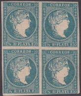 1857-345 CUBA SPAIN ANTILLES 1857 1/2r ISABEL II MNH ORIGINAL GUM. - Prephilately