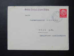 Böhmen Und Mähren 23.10.1939 Deutsche Dienstpost BuM Vom Justizinspektor Stürmer Prag XIX Deutsches Oberlandesgericht - Brieven En Documenten