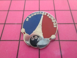 1720 Pin's Pins / Beau Et Rare : Thème SPORTS / BOWLING OF PARIS BOP TOUR EIFFEL - Bowling