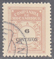 MOZAMBIQUE CO.  SCOTT NO  J26      USED    YEAR  1916 - Andere & Zonder Classificatie