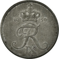 Monnaie, Danemark, Frederik IX, 5 Öre, 1959, Copenhagen, TTB, Zinc, KM:843.2 - Danimarca