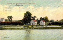 [DC12559] CPA - GRAND RAPIDS - MICHIGAN STATE BASS PONDS - Viaggiata 1918 - Old Postcard - Grand Rapids