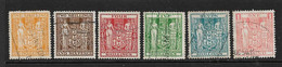 NEW ZEALAND 1940 - 1958 POSTAL FISCALS TO £1 BETWEEN SG F191 AND SG F203 FINE USED MINIMUM Cat £22+ - Fiscaux-postaux