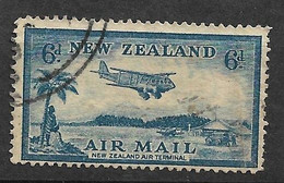 Nouvelle Zélande Poste Aérienne  N° 8      Oblitéré         B/TB   Voir Scans    - Luftpost