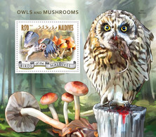 Maldives 2014 Fauna Owls And Mushrooms - Maldives (1965-...)