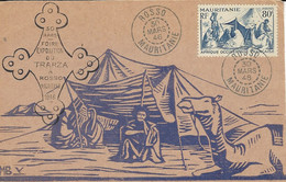 1946-  C P A Avec T P Correspondant - Foire Commerciale Du Trarza à ROSSO - Storia Postale