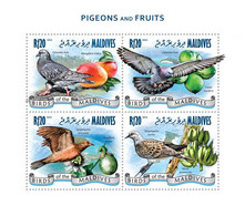 Maldives 2014 Fauna Pigeons And Fruits - Maldives (1965-...)