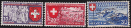 Suisse    .   Y&T   .   326/328       .      O         .      Oblitéré   .   /     .   Cancelled - Used Stamps