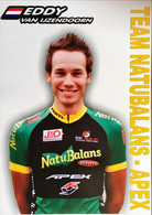 Postcard - Eddy Van IJzendoorn - Team NatuBalans-Apex - 2013/2014 - Ciclismo