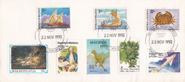 MALDIVE - BUSTA FDC - GENERAL POST OFFICE - ANNO 1992 - Maldives (1965-...)