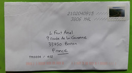 CANADA Cover Lettre Timbre Tourisme CABOT Trail CAPE BRETON ISLAND N. S. Turism Coil Stamp , 2.71 , 2020 > France TB - Lettres & Documents