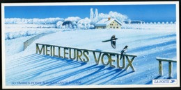 Carnet AUTOADHESIF BC 34 (N° 3534A) "Meilleurs Voeux, Chalet Sous La Neige" Vendu à La Valeur Faciale. Neuf. TB - Commémoratifs