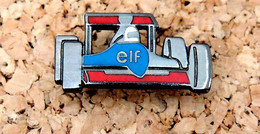 Pin's AUTOMOBILE SPORT F1 - Essence ELF F1 De Face - Peint Cloisonné  - Fabricant BOOMERANG - F1