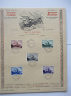 Feuillet Souvenir 466-470 Propagande Aéronautique - Présentation Plantinienne - 1934-1951