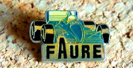 Pin's Miniature AUTOMOBILE SPORT F1 - F1 Publicitaire FAURE électroménager  - Verni époxy - Fabricant Inconnu - F1