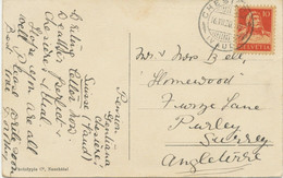 SCHWEIZ CHESIÈRES / (VAUD) Seltene K2 1920 AK Chesières Hôtel Belvédère, Pension - Lettres & Documents