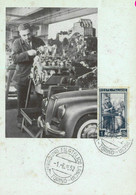 93295 - ITALY - POSTAL HISTORY - SPECIAL POSTMARK & Postcard 1952  - LANCIA Cars - Cars