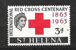 Sainte Hélène     N°  160  Croix Rouge       Neuf   *    B/TB    Voir  Scans   - Saint Helena Island