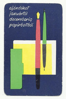 Hungary, Fountain Pen And Ballpoint Pen, Piért Ad,1971. - Small : 1971-80