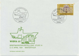 SCHWEIZ „8400 WINTERTHUR / BRIEFMARKENAUSSTELLUNG STUFE III 2-5. APRIL 81 WIBRA“ - Briefe U. Dokumente