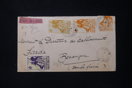 A.O.F.  - Enveloppe De Tombouctou Pour Besançon Par Avion En 1945 Via Gao - L 88066 - Andere & Zonder Classificatie