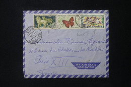 CENTRAFRICAINE - Enveloppe De Boda Pour Paris En 1963, Affranchissement Mixte A.E.F./ Centrafricaine - L 88070 - Centrafricaine (République)