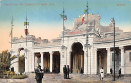 012187 "TORINO - ESPOSIZIONE INTERNAZIONALE 1911 - ENTRATA"   ARCH. '900. CART NON SPED - Exhibitions