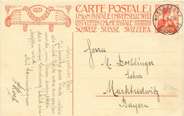 SCHWEIZ "NIEDERDORF - BASELLAND" K2 1909 Sehr Seltene Ortsstempel Glasklar FDC - Briefe U. Dokumente