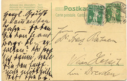 SCHWEIZ "BELLINZONA - LETTERE" Grosser K2 1911 5 C. Grün Tellknabe GA-Postkarte - Lettres & Documents