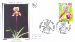 Enveloppe 1er Jour Orchidées, Orchidée Mabel Sanders, 2005 (YT 3763) - 2000-2009