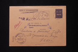 POLYNÉSIE - Enveloppe Des PTT ( Pli De Service ) De Papeete Pour La France En 1974 - L 88074 - Briefe U. Dokumente