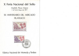 ESPAÑA X FERIA NACIONAL-PLAZA MAYOR MADRID 1977 - Commemorative Panes