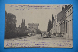 Bouchout-lez-Anvers 1902: Gare Et Rue De La Station Très Animée - Boechout