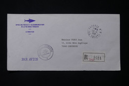 POLYNÉSIE - Enveloppe  Des PTT En Recommandé De Papeete Pour La France En 1981 - L 88104 - Lettres & Documents