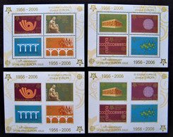 Jugoslawien 2005 Block 59,60,59U,60U "50 Jahre Europamarken", MiNr 3257-3264, Postfrisch - Blocchi & Foglietti