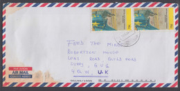 Ca0340 CONGO (Kinshasa) 1998, 1st Anniv New Republic Stamps On Kinshasa Cover To UK - Cartas & Documentos