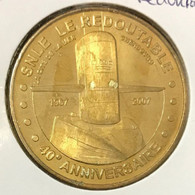 50 CHERBOURG CITÉ DE LA MER SOUS-MARIN LE REDOUTABLE 2007 MÉDAILLE MONNAIE DE PARIS JETON TOURISTIQUE MEDALS COIN TOKENS - 2007