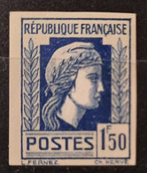 France 1944 N°639 Coq Et Marianne D'Alger  Nd Cote Maury 80€  ** TB - 1944 Coq Et Marianne D'Alger