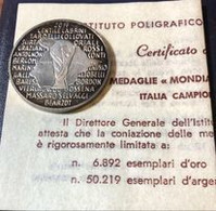 COPPA DEL MONDO DI CALCIO IN SPAGNA 1982 MEDAGLIA D'ARGENTO DELLA ZECCA - Set Fior Di Conio