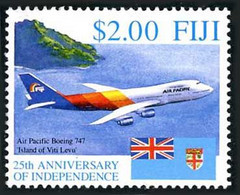 Fiji Fidji 1995 Independance 25 Ans Years Boeing 747 Air Pacific - Vliegtuigen