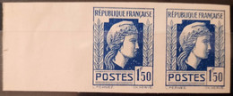 France 1944 N°639 Coq Et Marianne D'Alger  Paire  BdF Nd Cote Maury 160€ ** TB - 1944 Hahn Und Marianne D'Alger