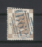 HONG KONG  /  Y. & T.  N° 1  /  REINE  VICTORIA  2 Cents  /  Oblitération Bleue  B 62 - Gebruikt