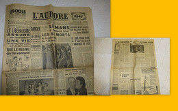 L'AURORE 15 Juin 1955 Catastrophe 24 Heures Du MANS, RARE ; JL 02 - 1950 à Nos Jours