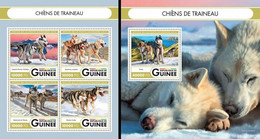 Guinea 2016, Animals, Slege Dogs, 4val In BF +BF - Faune Arctique