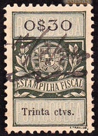 Fiscal/ Revenue, Portugal - Estampilha Fiscal -|- Série De 1929 - 0$30 - Usado