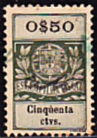 Fiscal/ Revenue, Portugal - Estampilha Fiscal -|- Série De 1929 - 0$50 - Gebruikt