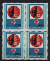 2648 Yugoslavia 1973 Red Cross, Block Of 4 MNH - Nuevos