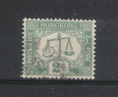 HONG KONG  /  Y. & T.  N° 2  ( Timbre-taxe ) /  2 CENTS  Vert - Impuestos