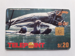 Télépoint S/. 20 - Lobo De Rio N° T20011AG 00281744 - Peru